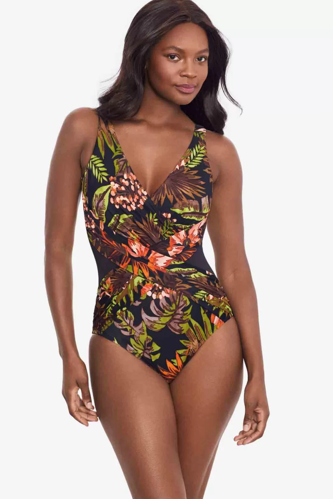 Botanico Crossover One Piece Swimsuit | Miraclesuit Fashion