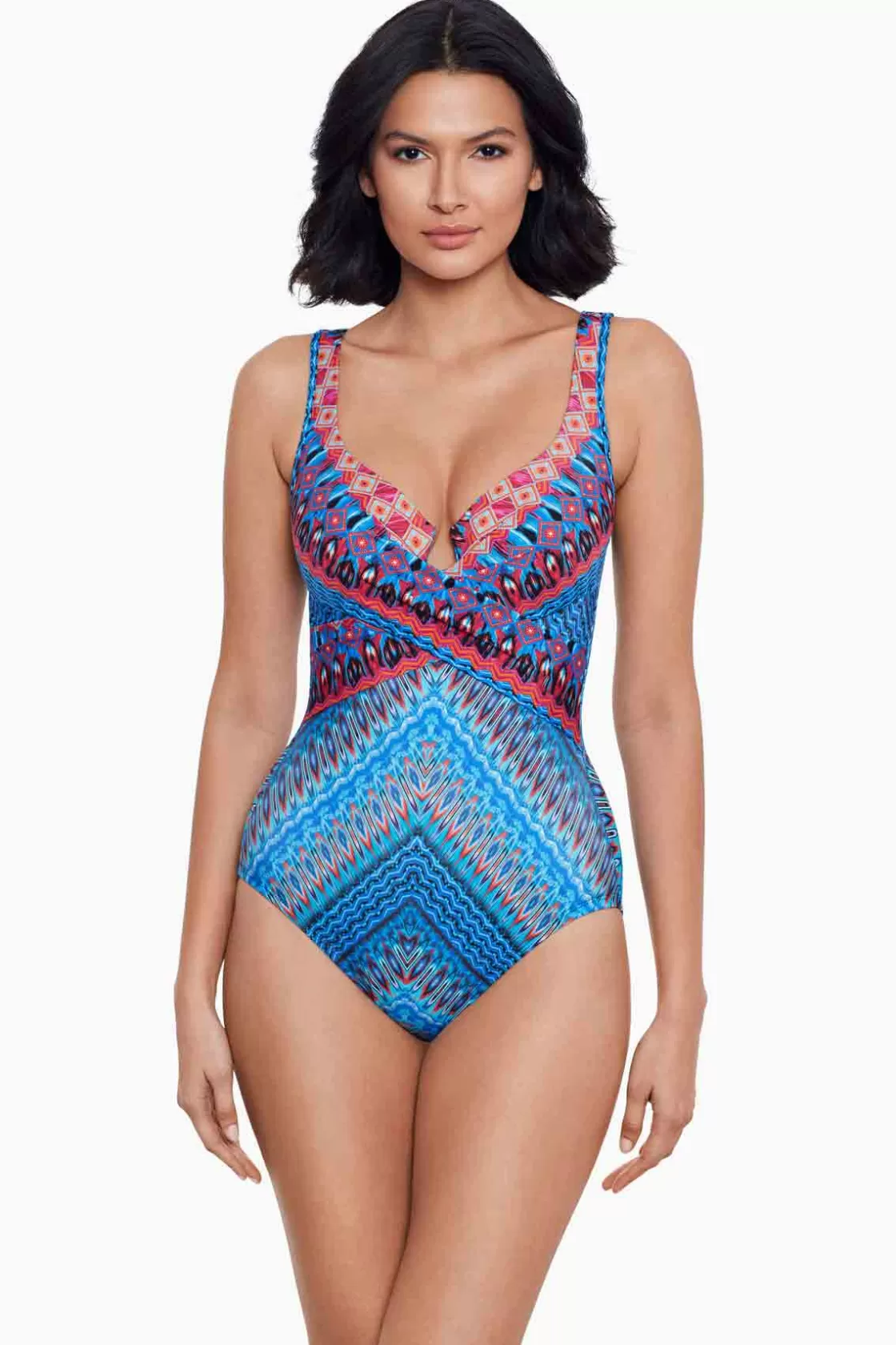 Casablanca Criss Cross Escape One Piece Swimsuit | Miraclesuit Fashion