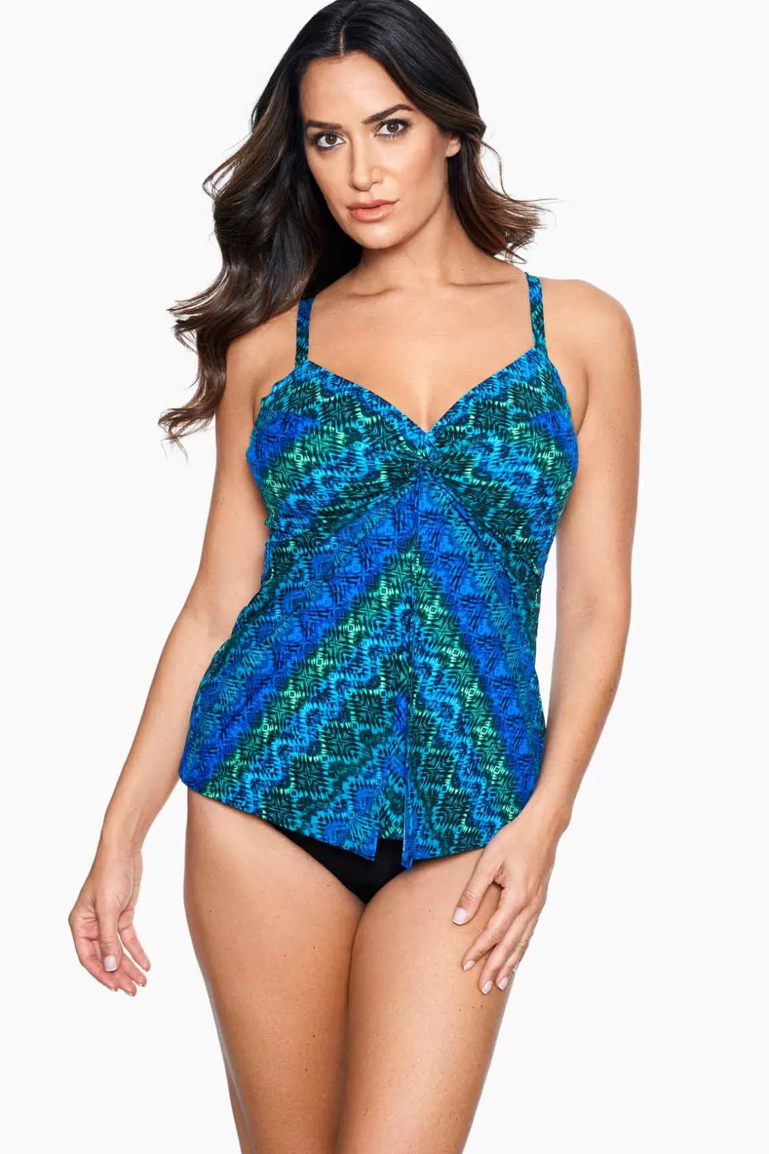 Ocean Ombre Love Knot Tankini Top DD-Cup | Miraclesuit Store