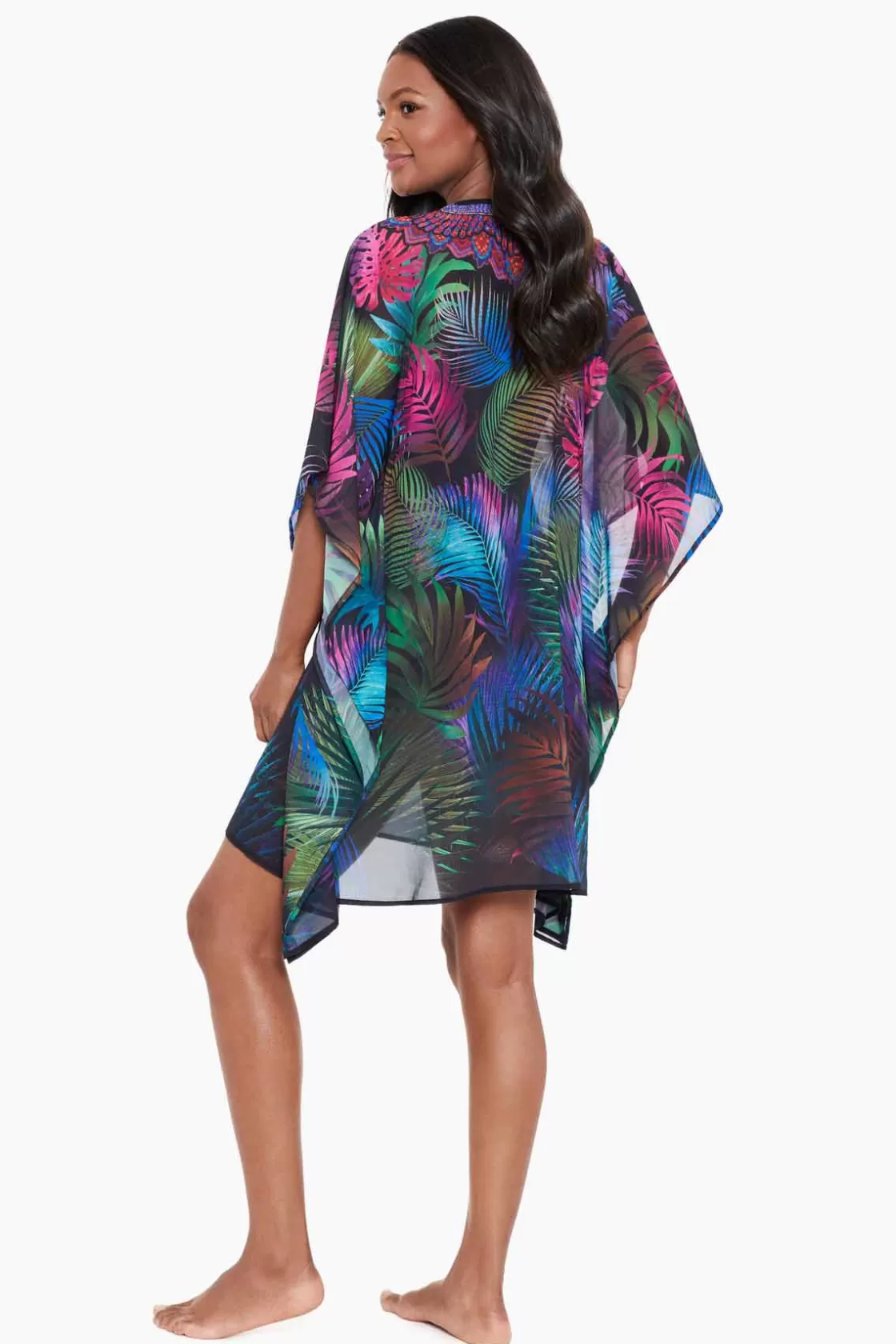 Pixel Palmas Caftan Swim Cover Up | Miraclesuit Online