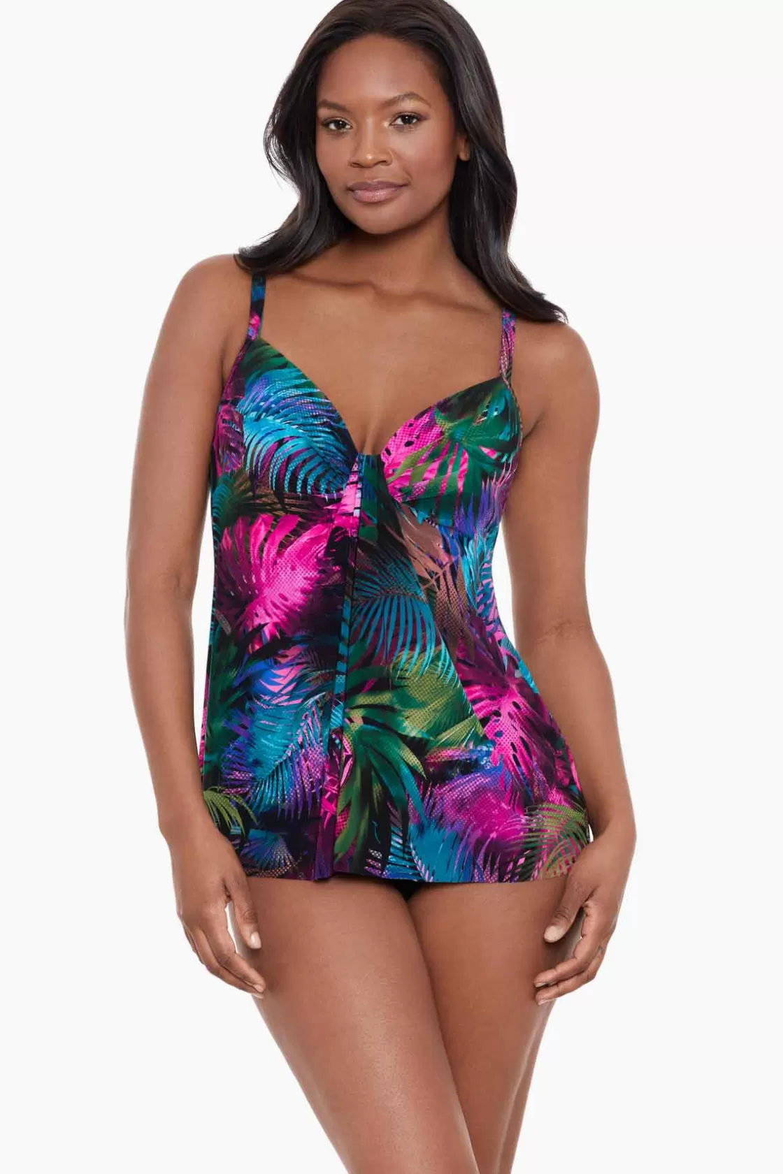 Pixel Palmas Marina Tankini Top | Miraclesuit Cheap