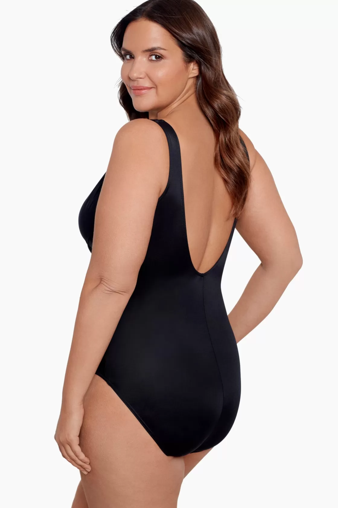 Plus Size Crossover One Piece Swimsuit | Miraclesuit Clearance