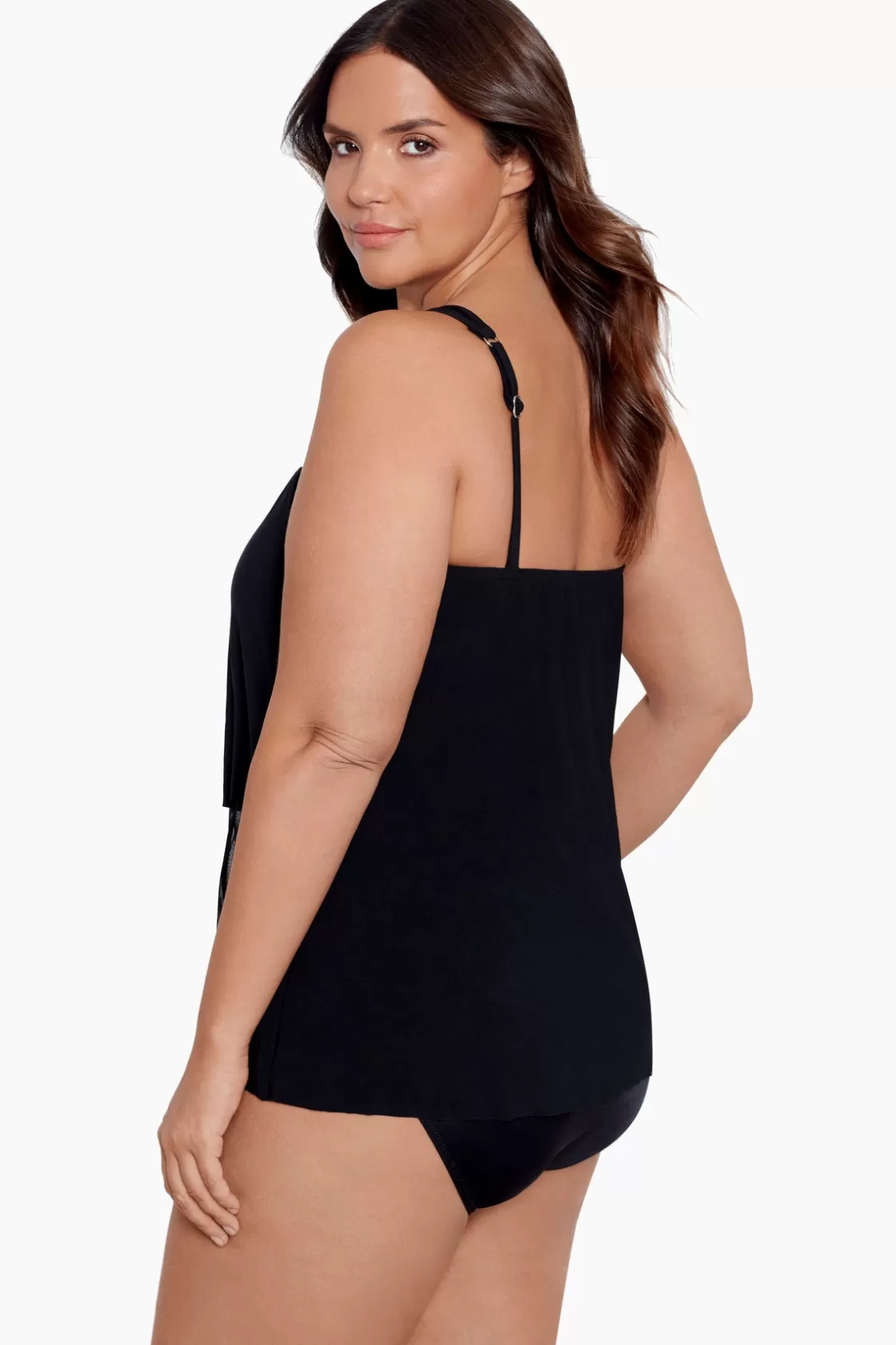 Plus Size Illusionists Mirage Underwire Tankini Top | Miraclesuit Best