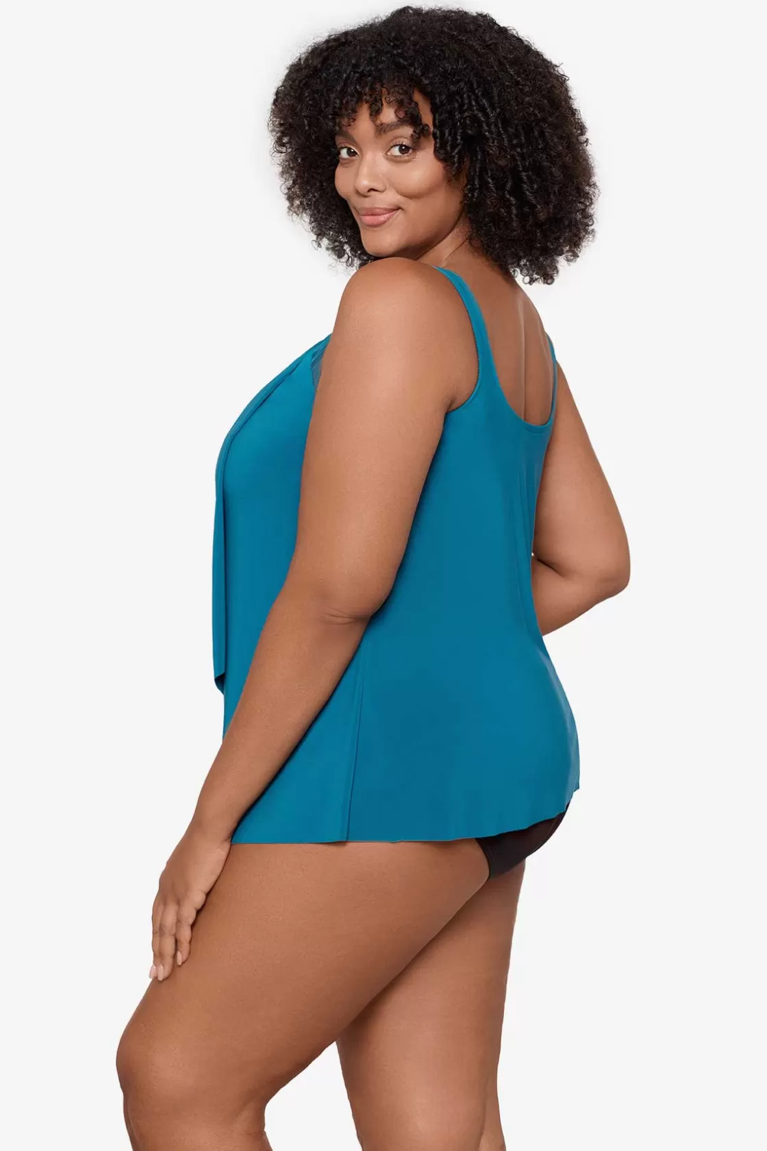 Plus Size Illusionists Ursula Underwire Tankini Top | Miraclesuit Hot