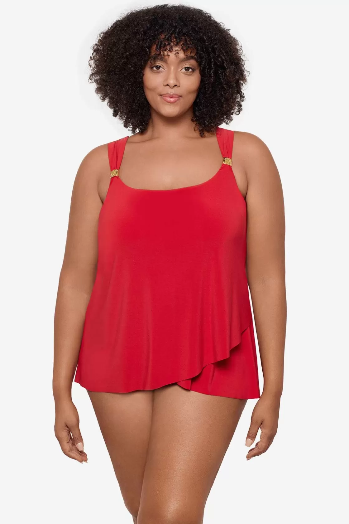 Plus Size Razzle Dazzle Underwire Tankini Top | Miraclesuit Best