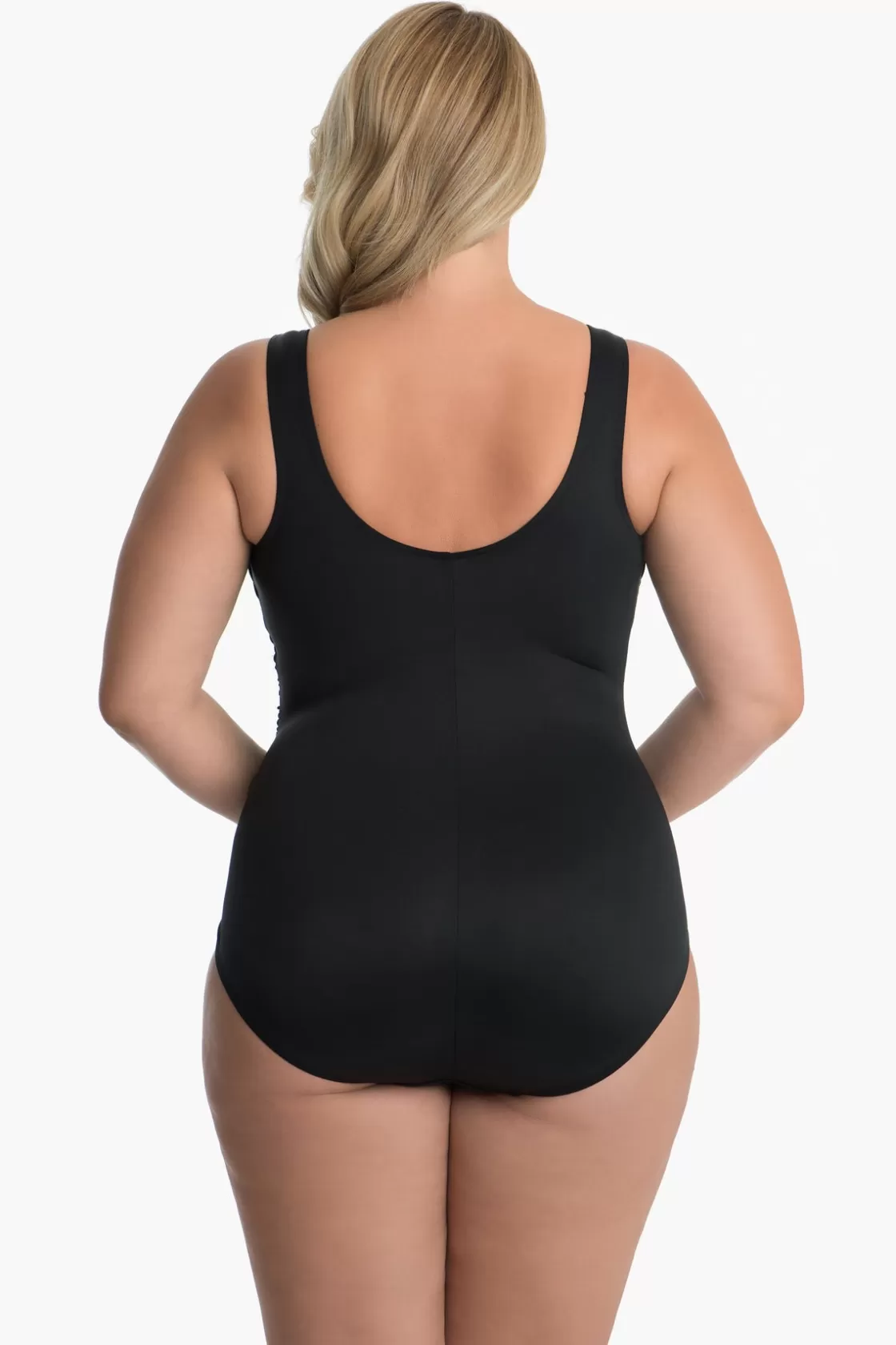 Plus Size Solid Sideswipe One Piece Swimsuit | Miraclesuit Clearance