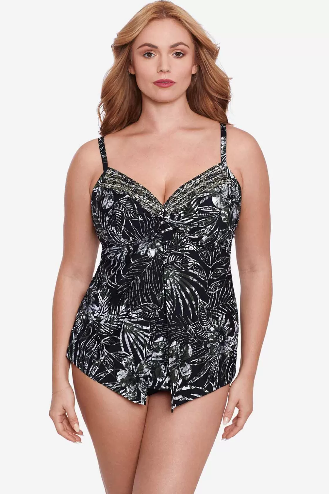 Plus Size Zahara Love Knot Tankini Top | Miraclesuit Store