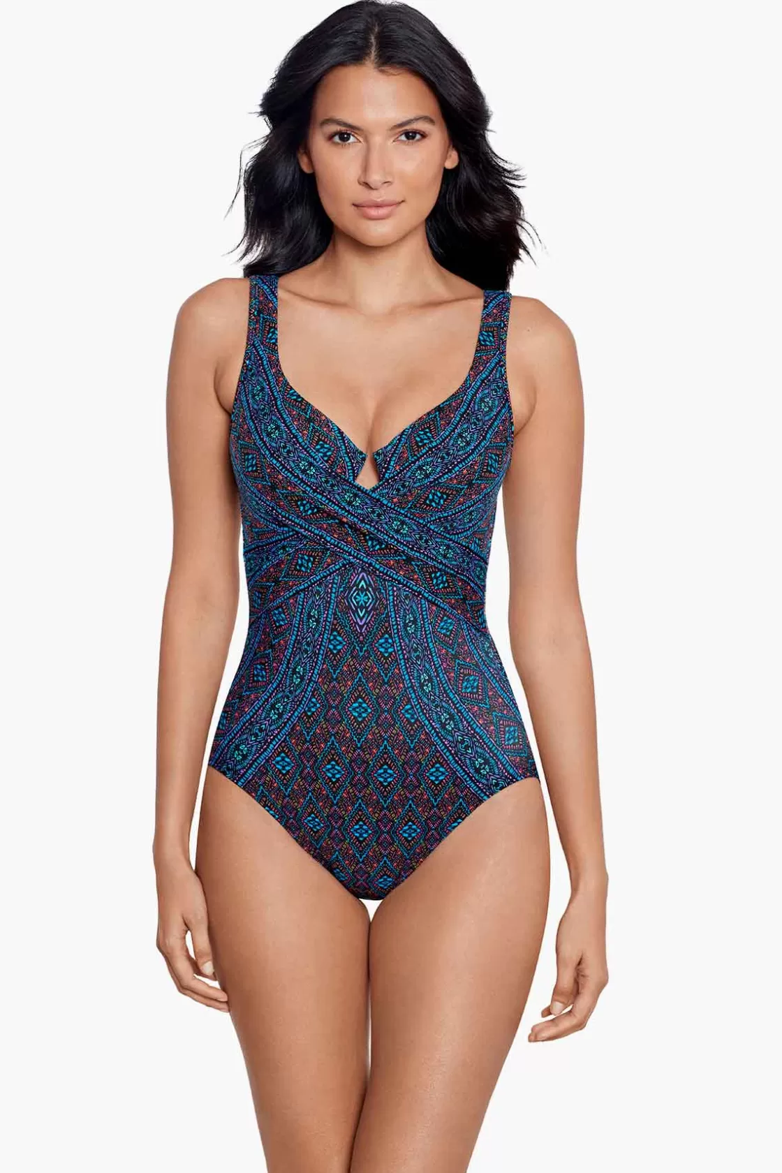 Romani Criss Cross Escape One Piece Swimsuit | Miraclesuit Outlet