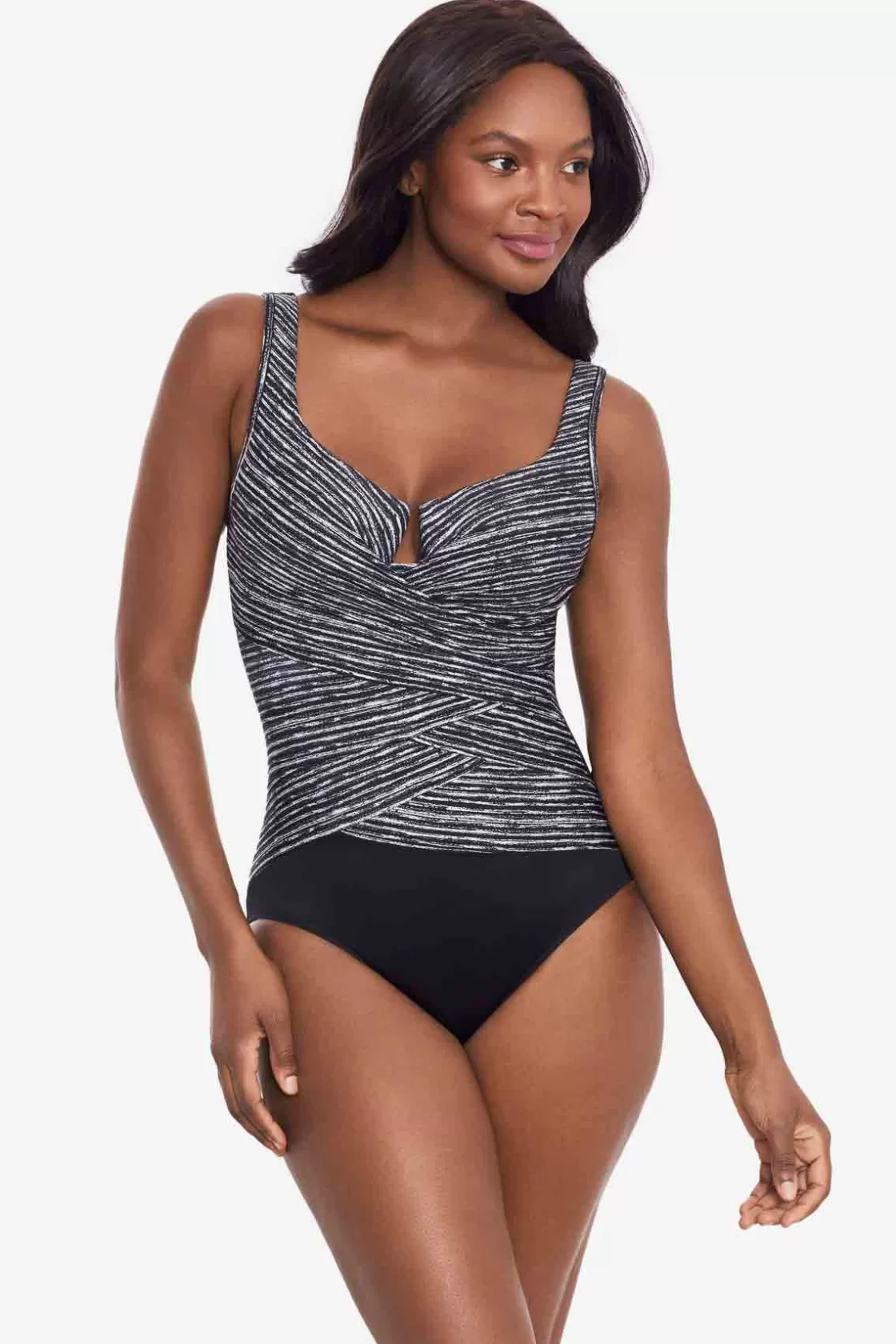 Selenite Layered Escape One Piece Swimsuit | Miraclesuit Cheap