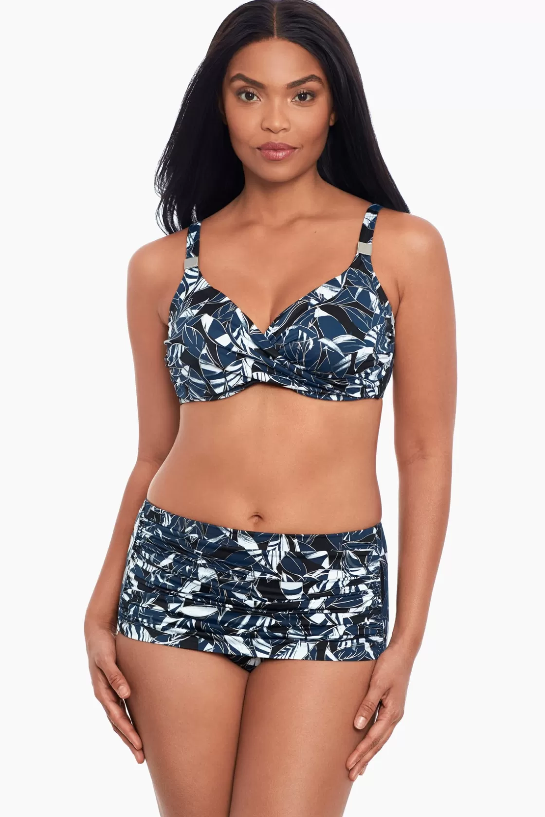 Shimmer Shadows Norma Jean Retro Swim Bottom | Miraclesuit New