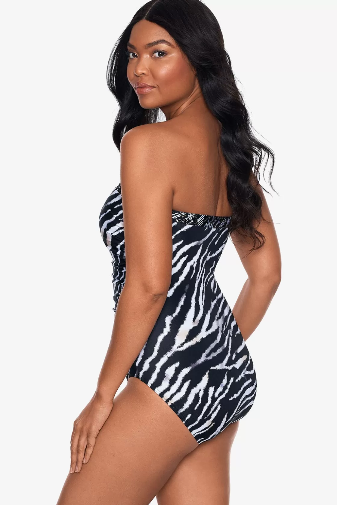 Tigre Sombra Avanti Bandeau Swimsuit | Miraclesuit Discount