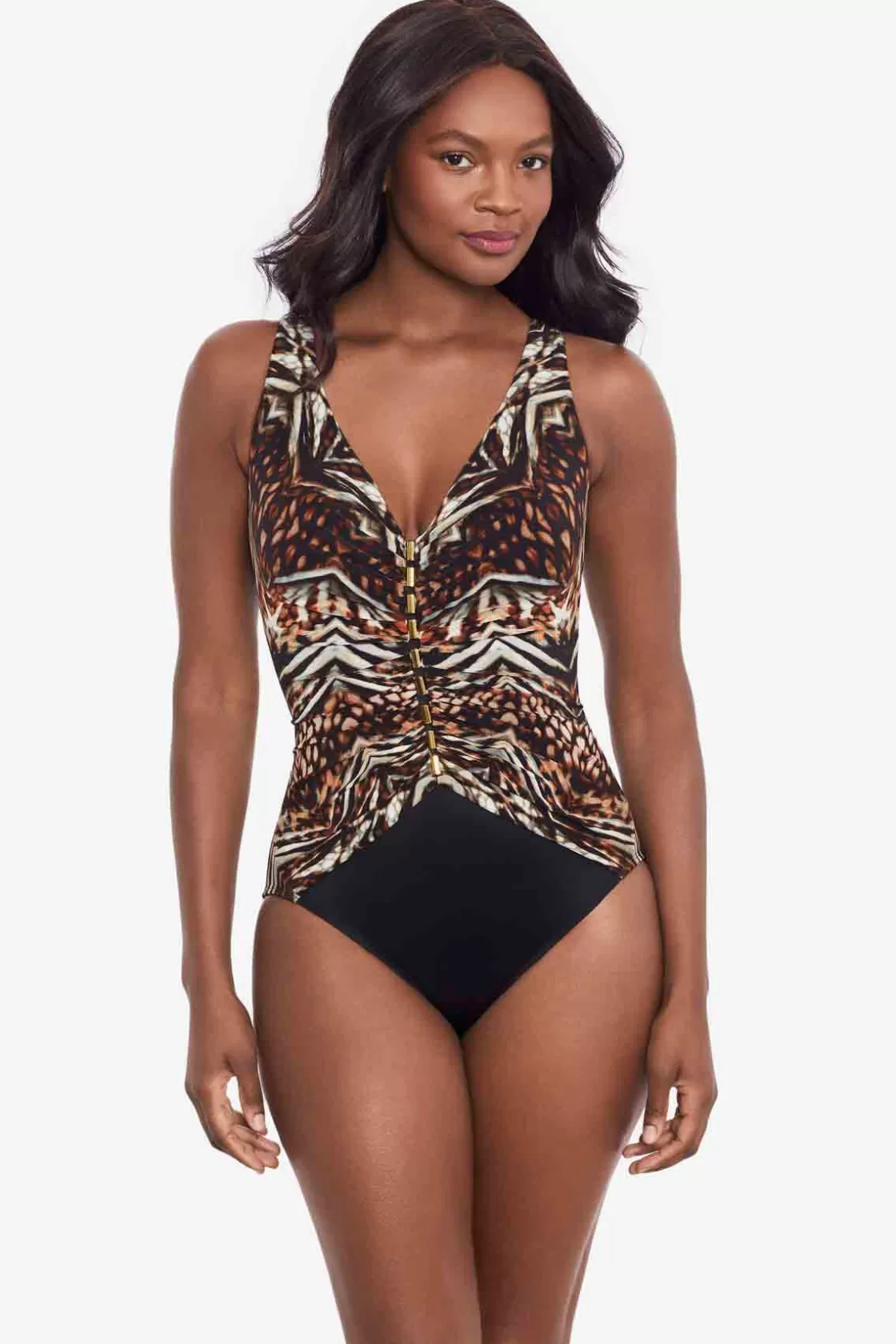 Tribal Tigress Charmer One Piece Swimsuit | Miraclesuit Cheap